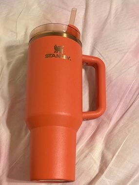 Stanley Pumpkin Spice Insulated Travel Mug with Handle and Straw
